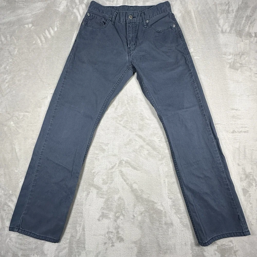 Levis 514 Jeans Mens 29x30 White Tab Straight Leg Blue Denim Pants